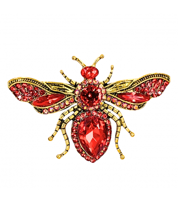 Брошка "Метелик" лимонна позолота