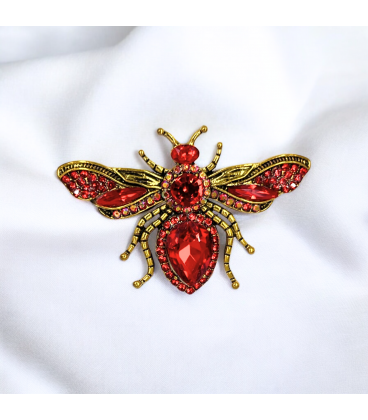 Брошка "Метелик" лимонна позолота