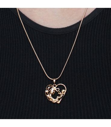 Комплект "Мамина любов" лимонна позолота