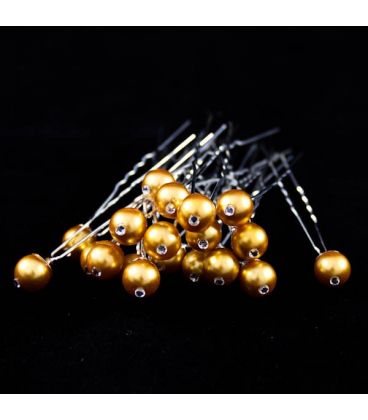 Шпилька "Перлина зі стразами"