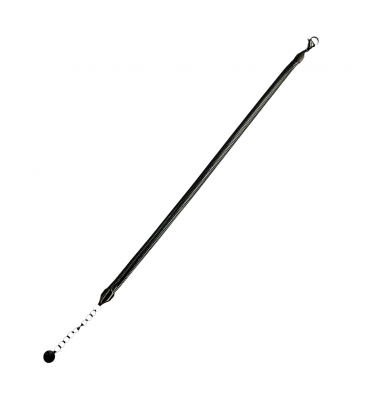 Браслет плетіння "Змійка" 0,5/18,5 см+3 см, чорний родій