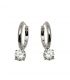 Серьги родий "Бриллиант", родий