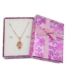 Комплект прикрас "Скарби океану", лимонна позолота