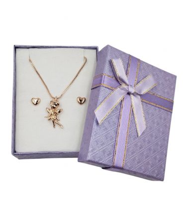 Комплект украшений "Фантастичная феерия", лимонная позолота