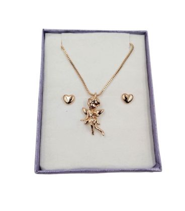 Комплект прикрас "Фантастична феєрія", лимонна позолота