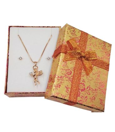 Комплект прикраса "Щирість намірів", лимонна позолота