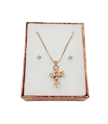 Комплект прикраса "Щирість намірів", лимонна позолота