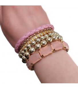 Браслет металлический-многоэлементный, комплект браслетов, набор браслетов
