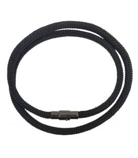 Браслет-шнур з магнітною застібкою, чорний, унісекс