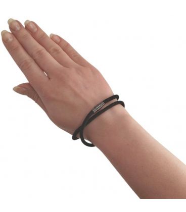 Браслет-шнур з магнітною застібкою, чорний, унісекс