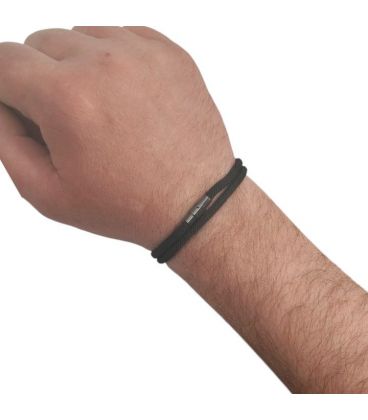 Браслет-шнур з магнітною застібкою, чорний, унісекс
