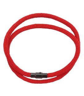 Браслет-шнур з магнітною застібкою, червоний, унісекс