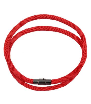 Браслет-шнур с магнитной застёжкой, красный, унисекс