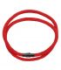 Браслет-шнур с магнитной застёжкой, красный, унисекс