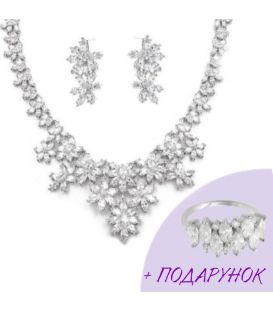 Набор эксклюзивной бижутерии ожерелье+серьги “Венера”