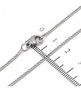 Ланцюжок Xuping панцирне плетіння 0,1/60 см родоване покриття