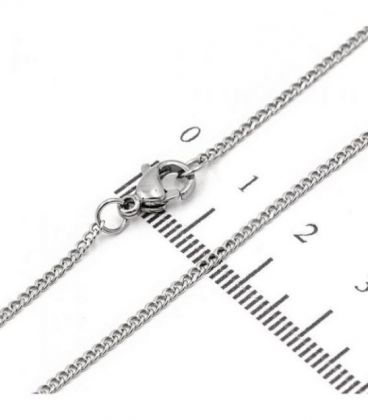 Ланцюжок Xuping панцирне плетіння 0,1/60 см родоване покриття