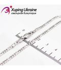 Цепочка Xuping плетение картье (фигаро) 0,2/45 см родиум 324973