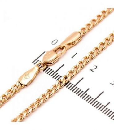 Ланцюжок Xuping панцирне плетіння 0,3/44 см лимонна позолота