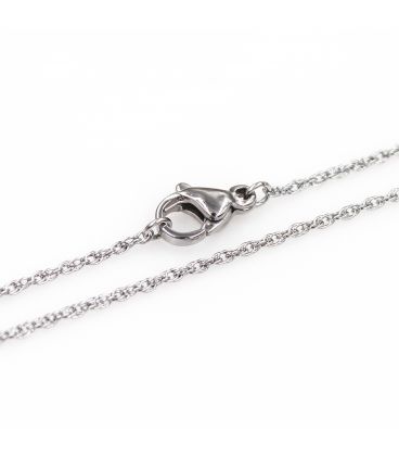 Цепочка Xuping плетение "корда" 0,1/45 см родированное покрытие