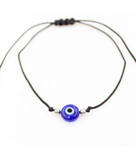 Браслет оберег "Черная нить с подвеской от сглаза" devil eye 924647(2)