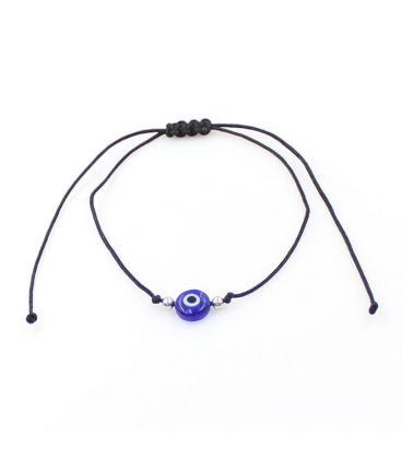 Браслет оберег "Черная нить с подвеской от сглаза" devil eye 924647(2)