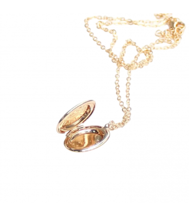 Открывающийся медальон на цепочке Xuping - лимонная позолота 18к (224000)