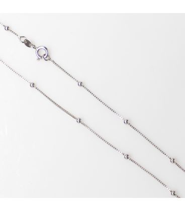 Цепочка родий «венецианское» 0,1/45 см