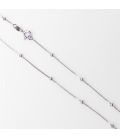 Цепочка родий «венецианское» 0,1/45 см