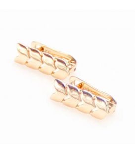 Серьги Xuping Колосок лимонная позолота - английский замок 324160(2)