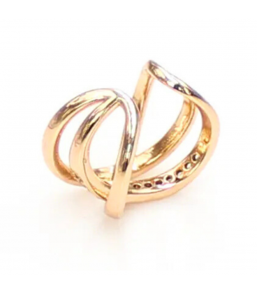 Сережки кафи з цирконами - лимонна позолота, 1 шт - Xuping