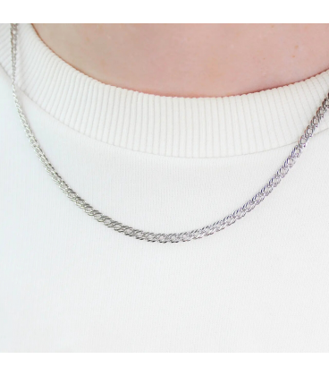 Ланцюжок Xuping родіум плетіння ромби 0,3/50 см 924872