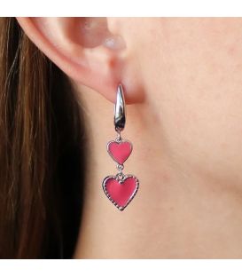 Серьги Сердца родиум Xuping 370708/3