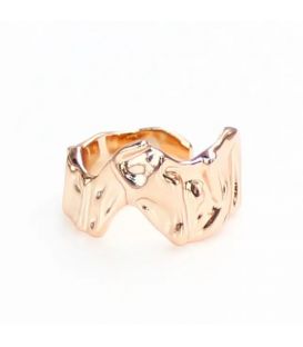 Кольцо "Широкое" лимонная позолота (открытое) Xuping медицинское золото