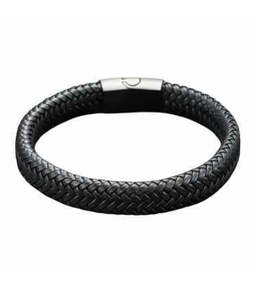 Браслет чоловічий шкіряний на магнитній застібці
