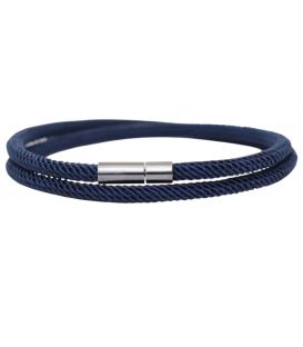 Браслет-шнур с магнитной застёжкой, синий, унисекс