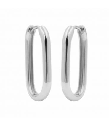 Серьги классические "Овальная подкова" позолота белое золото Xuping 224638