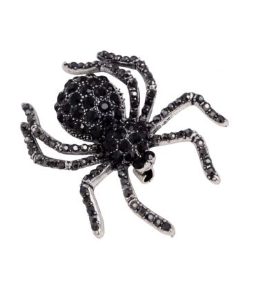 Брошка Xuping "Павук" чорний родій