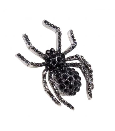 Брошка Xuping "Павук" чорний родій