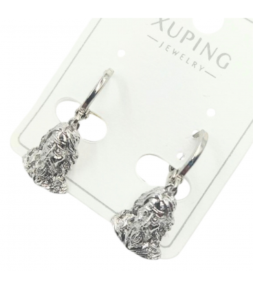 Сережки Xuping родиум подвески "Исус" (медицинское золото)