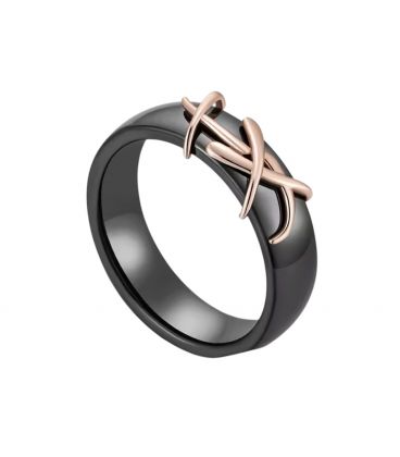 Кільце Xuping кераміка позолота