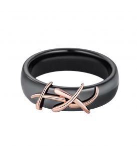 Кільце Xuping кераміка позолота