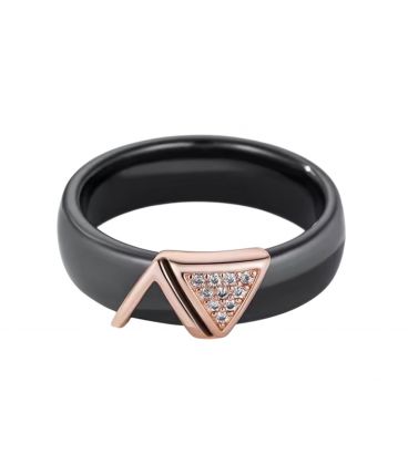 Кольцо Xuping керамика позолота