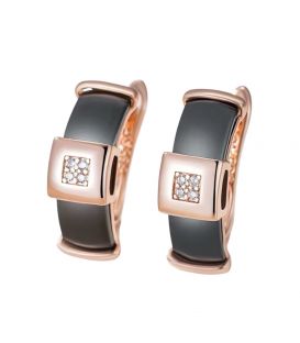 Серьги Xuping керамика лимонная позолота (медицинское золото)