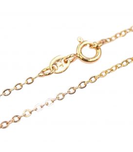 Цепочка Xuping лимонная позолота якорное плетение 0,1/45 см (Медицинское золото)