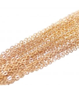 Цепочка Xuping лимонная позолота якорное плетение 0,1/45 см (Медицинское золото)