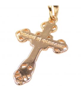 Кулон Xuping лимонная позолота Крестик с распятием (медицинское золото)
