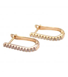 Серьги классические — позолота