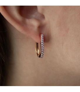 Серьги классические — позолота