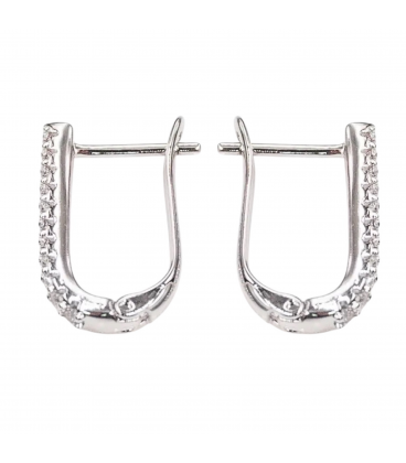 Сережки Xuping Доріжка родоване покриття медична сталь